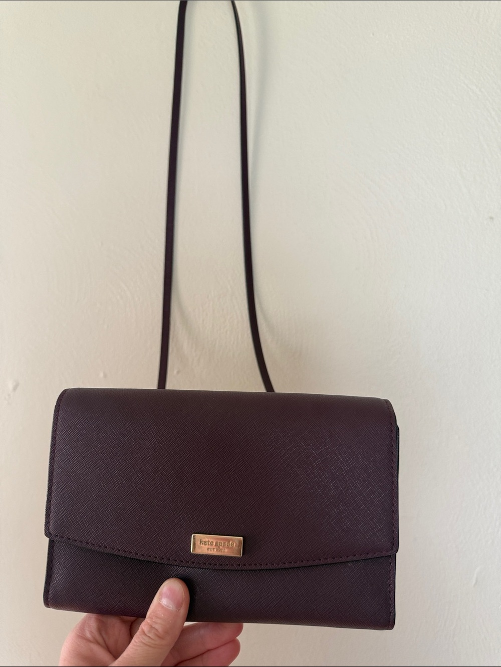 Kate Spade Women's Dark Plum Crossbody Shoulder Bag - Picture 2 of 13